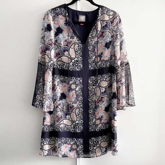 VINCE Camuto Paisley Dress - Picture 1 of 12